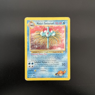 Pokemon Karte Misty's Tentacruel 10/132 Cosmos Holo Gym Heroes ENG Played PL