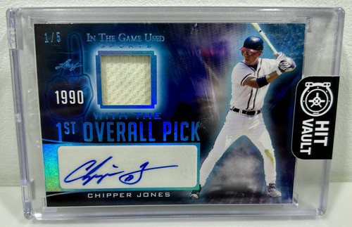 In The Game Used Sports - With the 1st Overall Pick Chipper Jones Auto 1 of 5