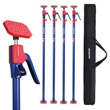 4Pcs Cabinet Jack Support Pole 54-114in 154LB Telescopic Drywall Lift Heavy Duty
