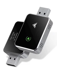Wireless CarPlay Adapter, 2025 Upgraded 2-in-1 Mini Size CarPlay & Android Au...