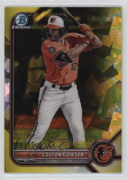 2022 Bowman Chrome Draft Sapphire Yellow 66/99 Colton Cowser #BDC-149 10k8