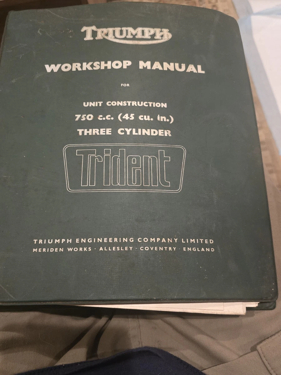 Triumph Motorcycle Repair Manuals & Literature for sale | eBay