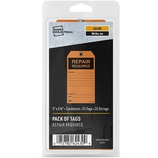 Avery Preprinted Repair Required Tags, String Included, 5.75" x 3", Orange Tags,
