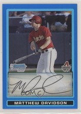 2009 Bowman Draft Prospects Chrome Blue Refractor 74/99 Matt Davidson 1l2