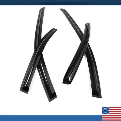 Window Visor for Acura TSX 2004-2008 Rain Guard Black Acrylic Tape On 4PCS