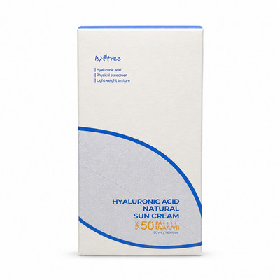 Isntree Hyaluronic Acid Natural Sun Cream SPF50+ PA++++ 50ml Korean Sunscreen