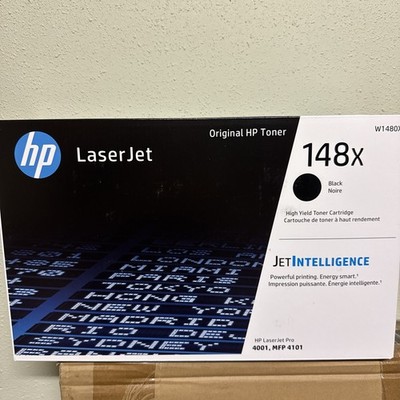 HP 148X Black High Yield Toner Cartridge (W1480X) - Genuine / New Sealed