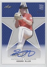 2020 Leaf Perfect Game National Showcase Blue 11/15 Keegan Allen Auto nd3