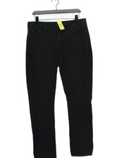 NYDJ Women's Jeans UK 14 Black Cotton with Polyester, Elastane Straight