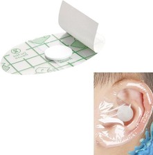 100Pcs Waterproof Ear Stickers, Baby Covers for Shower Swimming, Kids Plugs Disp