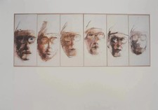 Bernard DUFOUR : 6 autoportraits, Héliogravure, 1992
