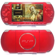 Sony PSP 3000 Radiant Red Console With 56 Games, Battery & Charger - Excellent