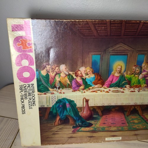 Rare Vintage, 1960s Tuco Picture Puzzle, The Last Supper, Over 1000 Pcs - Picture 2 of 6
