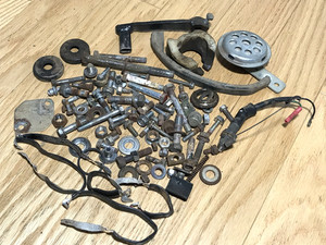 82 Honda XL125S XL185S OEM Body Bolts Nuts Hardware Shifter Horn Chain Guide