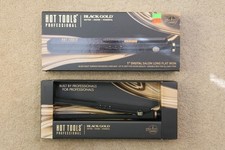 Hot Tools Professional Black Gold 1” Digital Salon Long Flat Hair Iron HT7118BG