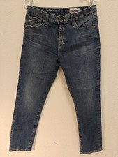 AG AG-ED Denim Ex-Boyfriend Slouchy Slim Women's Dark Wash Jeans Size 28