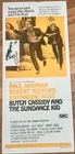 BUTCH CASSIDY AND THE SUNDANCE KID  original poster PAUL NEWMAN-ROBERT REDFORD