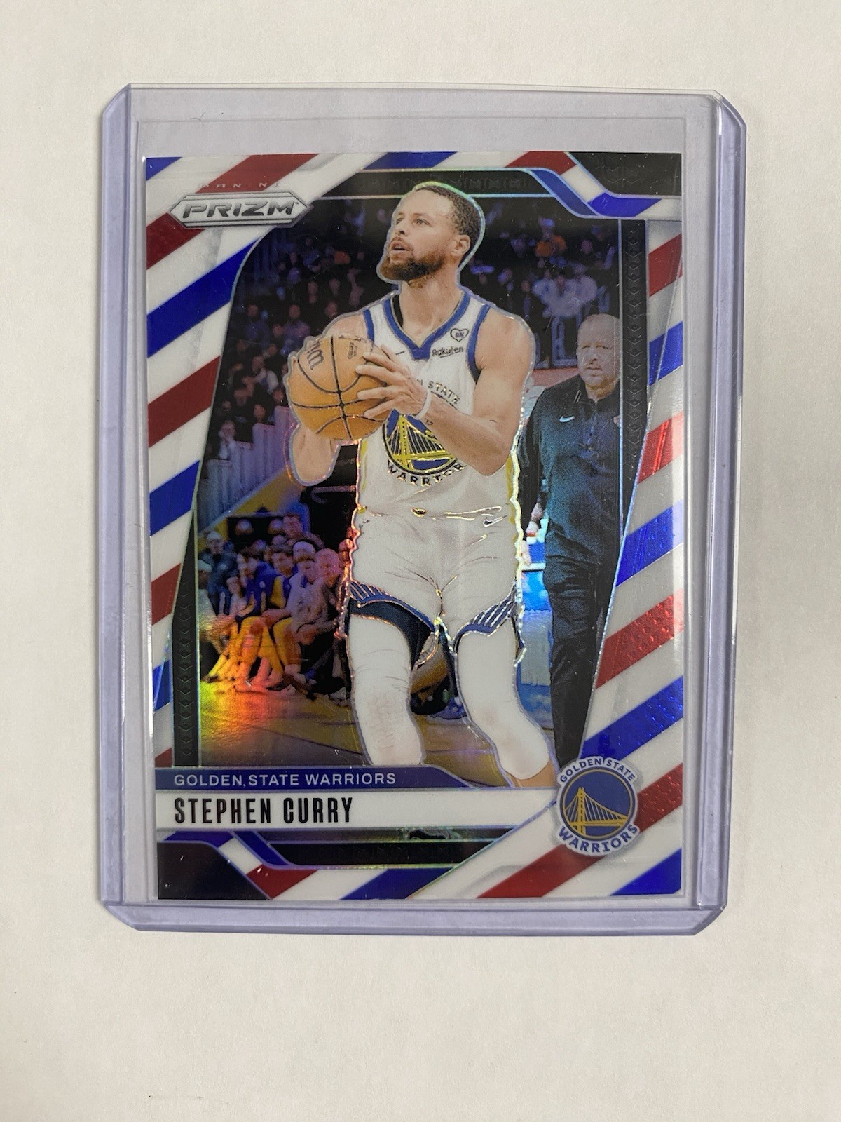 2024-25 Panini Prizm - Stephen Curry #134 Red White & Blue Prizm