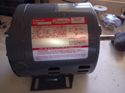 #ad #ad Dayton 4K913C 1 2 HP Electric Motor 1725 RPM 115V Split Phase NOS Tested $130.00