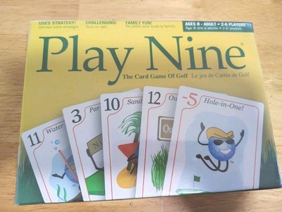 NEW Play Nine - The Card Game of Golf  Ages 8 To Adult Family Game