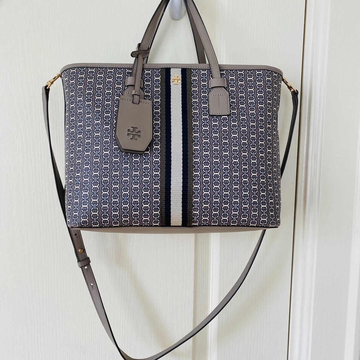 Tory Burch 'gemini Link' Coated Canvas Tote