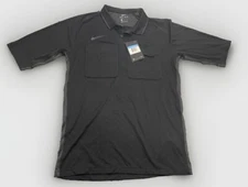 Nike Dri-Fit Soccer Referee Polo Shirt Short Sleeve Men's Medium AA0735-010
