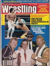 Jim Cornette Randy Savage Ricky Steamboat 1987 Sports Review Wrestling Magazine