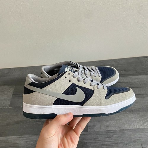 NIKE MENS SB ZOOM DUNK LOW ELITE - UK 6/US 7/EUR 40 - GREY/NAVY BLUE  864345-004 | eBay