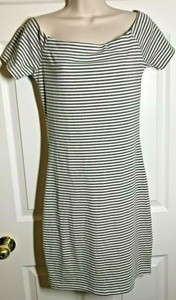 hem and thread striped dress
