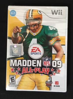 SEALED!! Wii Madden NFL 09 All-Play RATED E Sealed New in Case ...