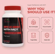 FAT-BURNER WITH MCT |CAFFEINE FREE | PURE MEDIUM CHAIN TRIGLYCERIDES WEIGHT LOSS
