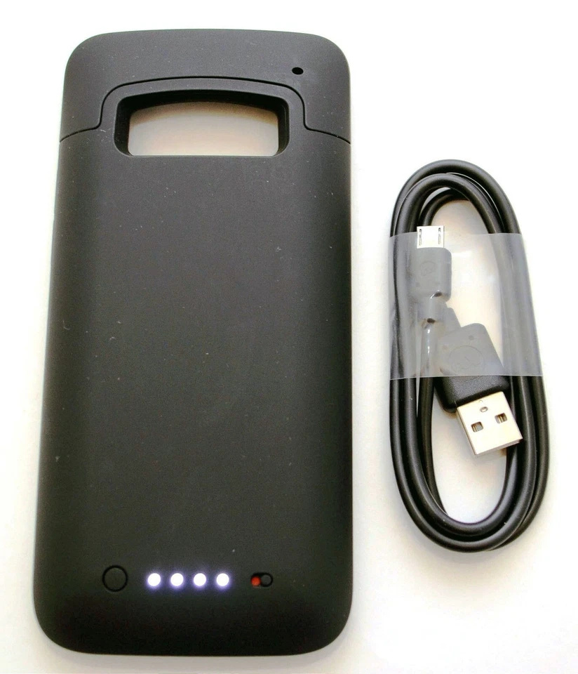 Original Mophie Juice Pack HTC One M7 Estuche Batería Recargable NEGRA Cubierta 2500 Foto 2 de 4