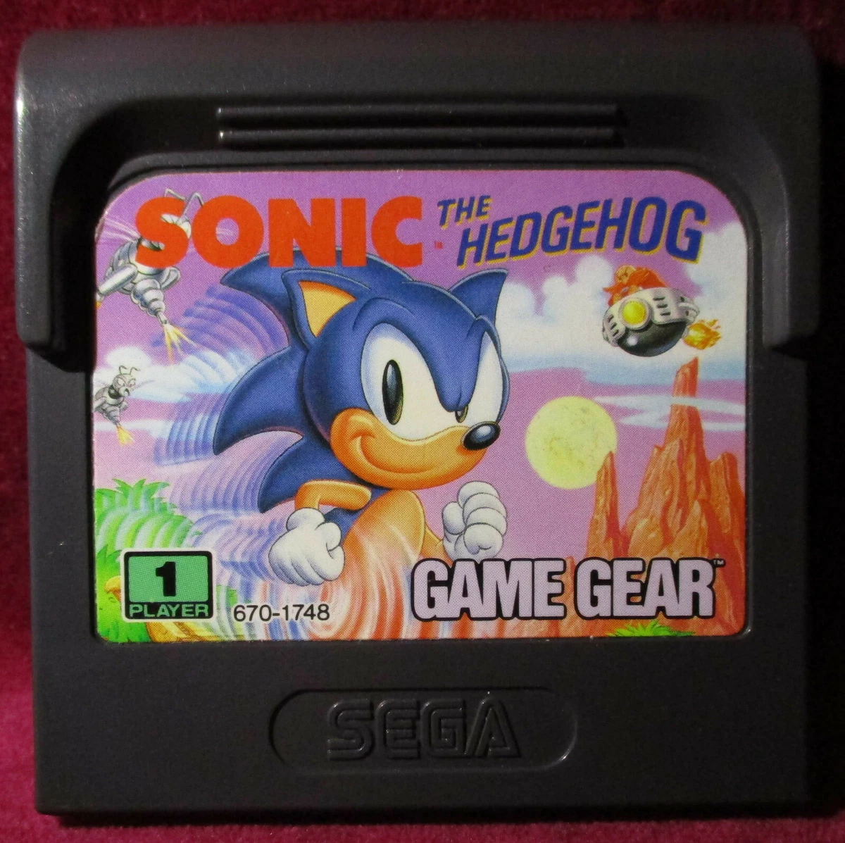 Sonic the Hedgehog, 1991 | Sega Game Gear | Sega | Original Game Cartridge  | Vintage Retro Gaming | Free Shipping