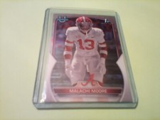 2022 1st Bowman University Football lot of 10 MALACHI MOORE Alabama Crimson Tide