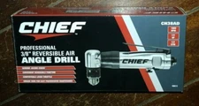 Chief Professional 3/8" Reversible Air Angle Drill with Lever Throttle - #58613
