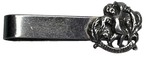 Vintage Cini Sterling Silver Zodiac Aquarius Cherub Tie Bar Clip
