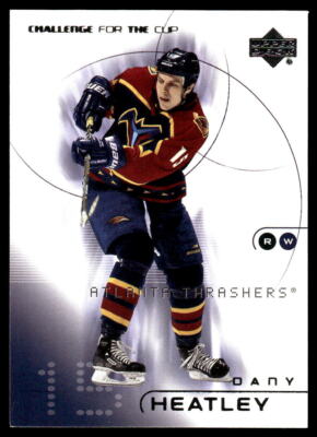 2001-02 Upper Deck Challenge for the Cup #3 Dany Heatley Atlanta Thrashers Card