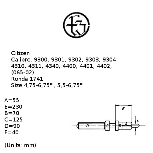 CITIZEN 9300 to 9304 4310 More Read - WINDING STEM - Ronda 1741 (TC695) |  eBay