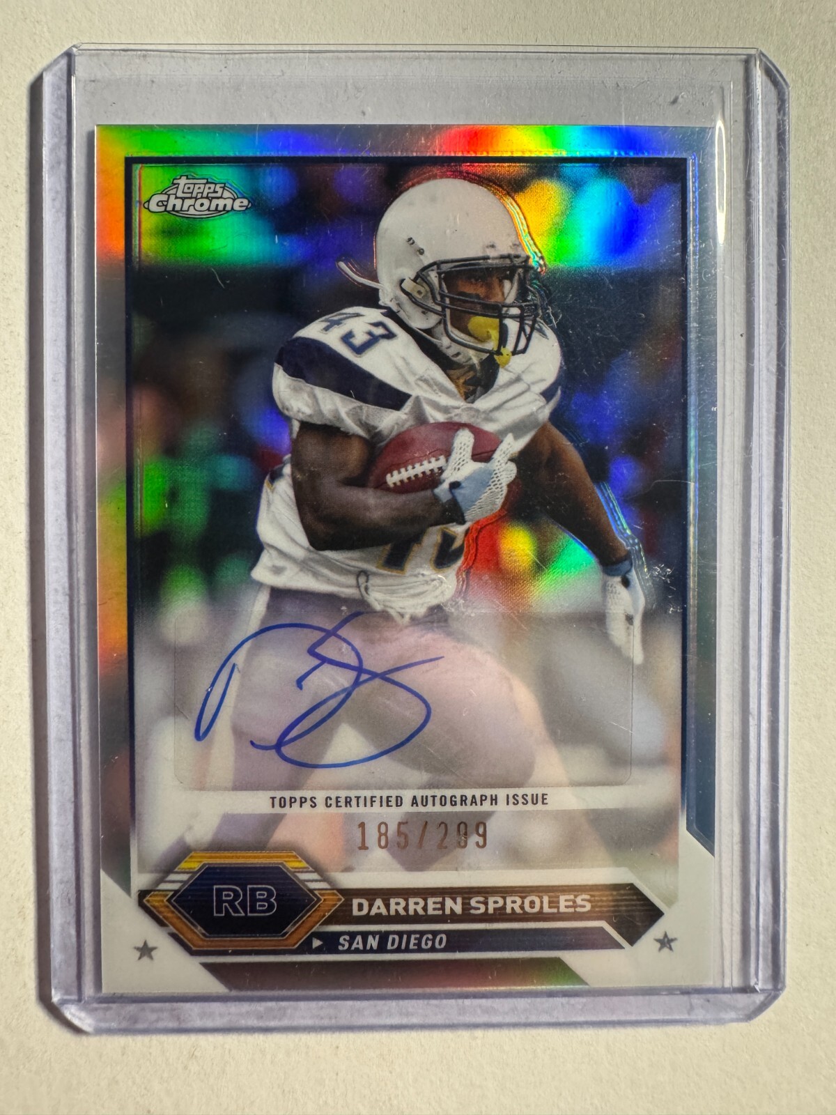 K295,117 - 2023 Topps Composite Chrome Auto Refractors #TCADS Darren Sproles/299
