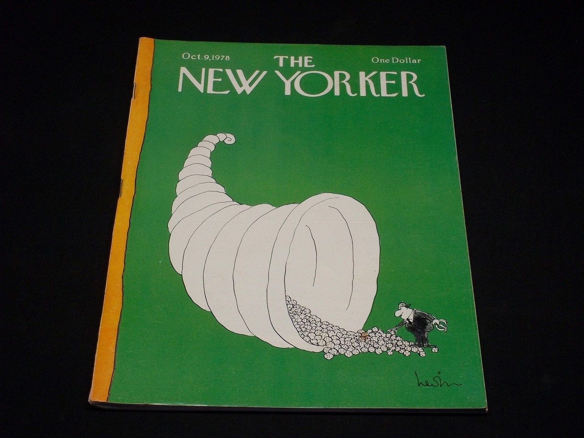 1978 OCTOBER 9 THE NEW YORKER MAGAZINE - NICE ILLUSTRATED COVER