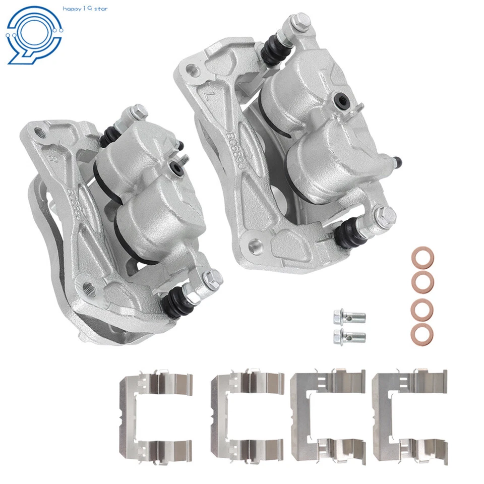 Front LH & RH Brake Calipers w/ Bracket For 2005-17 Subaru Legacy WRX B9 Tribeca Foto 2 de 4