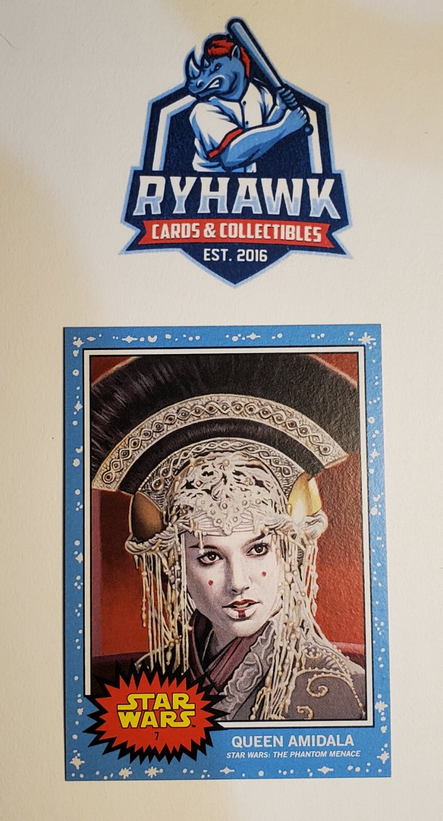 2019 Topps Star Wars Living Set #7 Queen Amidala Phantom Menace