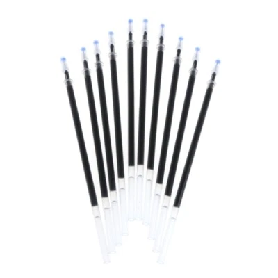 MARKENLOS 10Pcs 0.38mm Gel Ink Ballpoint Pen Refill Black Blue Red Stationery Supply