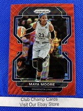 2022 #100 Maya Moore WNBA Panini Prizm Basketball Ruby Wave Prizm Lynx