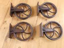 4 Rustic Cast Iron Pulley Wall Mounted Ceilin...
