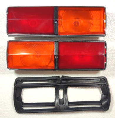 2x PLASTIC Luces traseras VAZ LADA 2101 21011 PLASTIC BLACK 2x Rear Tail Lights