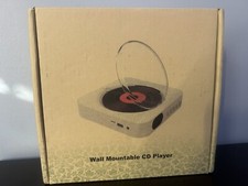 Wall Mountable CD Player White w/FM RadioUSB KC-909 w/Remote - New, FAST US Ship