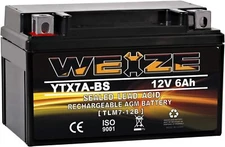 YTX7A-BS High Performance - Maintenance Free - Sealed AGM Motorcycle Battery