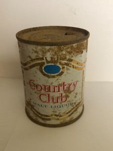 Country Club ML 8 Oz Flat Top Can, MK Goetz, St Joseph, MO, MD Tax Stamp