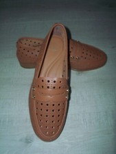 NEW DUNE Glimmer Leather Loafers - Choice of Size - Tan